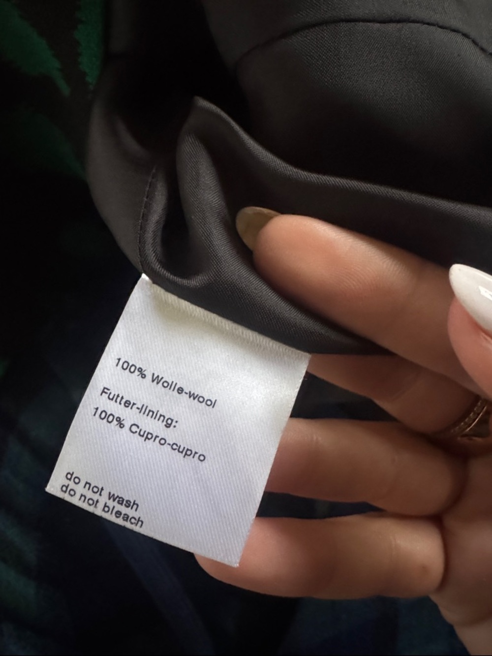 Akris wool Womens Green and Black Patterned Blazer - Picture 3 of 4